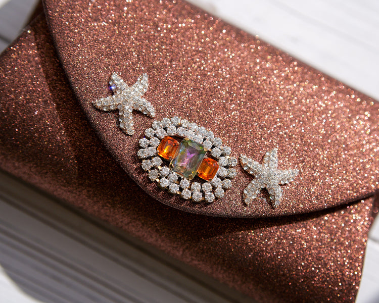 Czech Glass Clutch - One-of-a-Kind