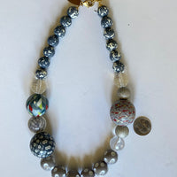 Grayscale Queen Mum Choker Necklace