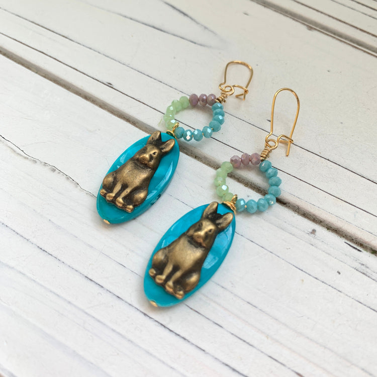Twin Bunny Earrings