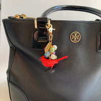 Cardinal Bag Charm
