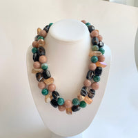 Lenora Dame Earthy Agate Statement Necklace - One-of-a-Kind
