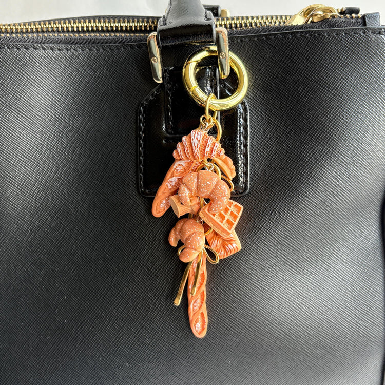 Baguettes and Pastries Bag Charm