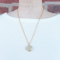 Lenora Dame One-of-a-Kind vintage button Charm locket necklace