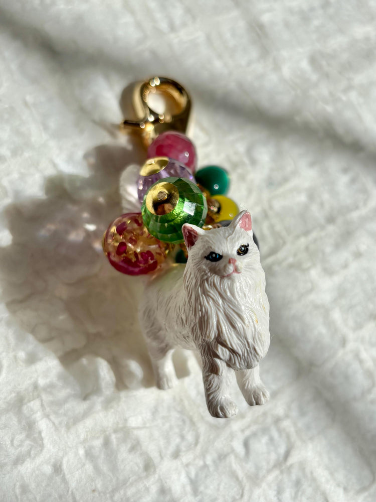 One-Of-A-Kind! Lenora Dame Persian Cat Bag Charm