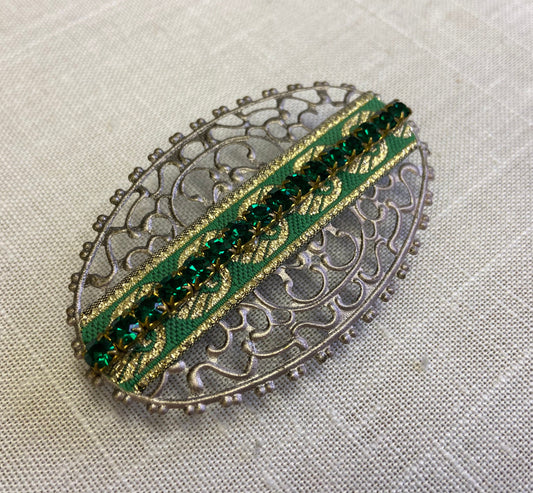 Lenora Dame Evergreen Barrette