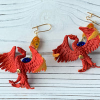 Lenora Dame Phoenix-Ville Statement Earrings, Phoenix Earrings