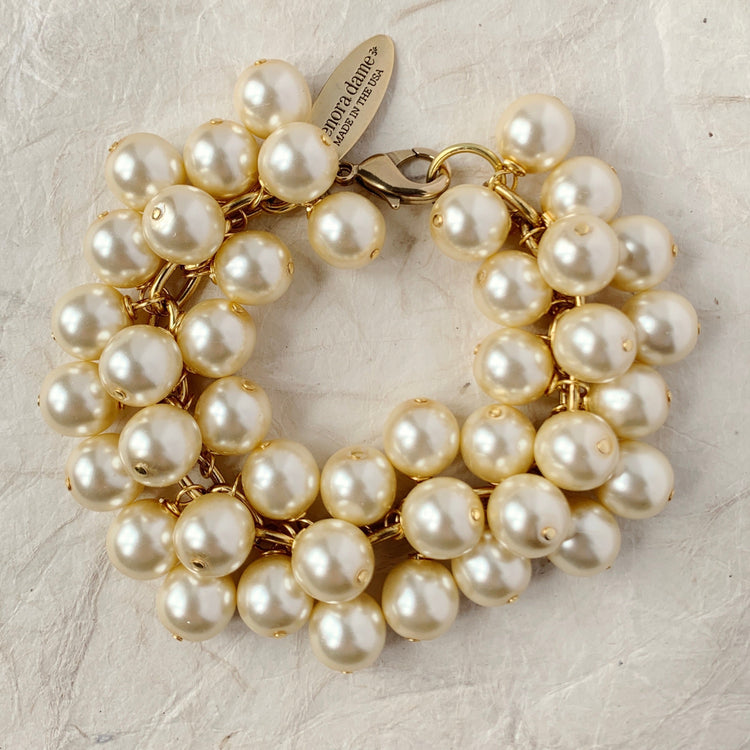 Iconic Pearl Cluster Bracelet