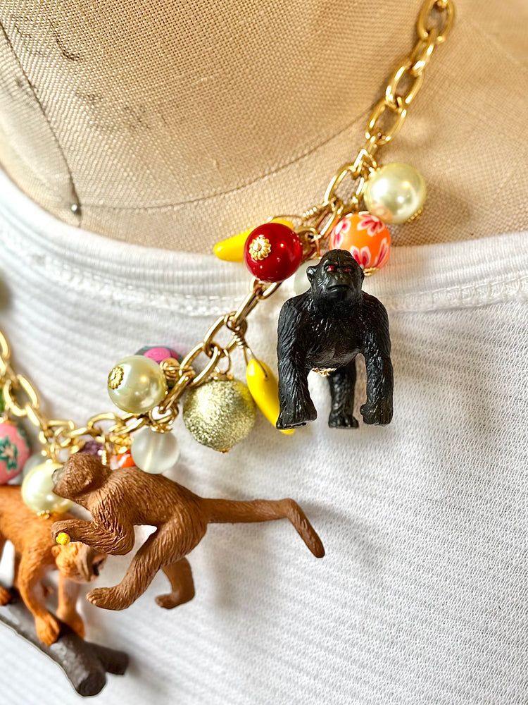 Go Bananas Monkey Necklace