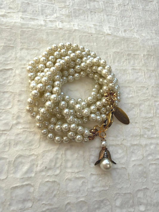 The Audrey Pearl Wrap Bracelet