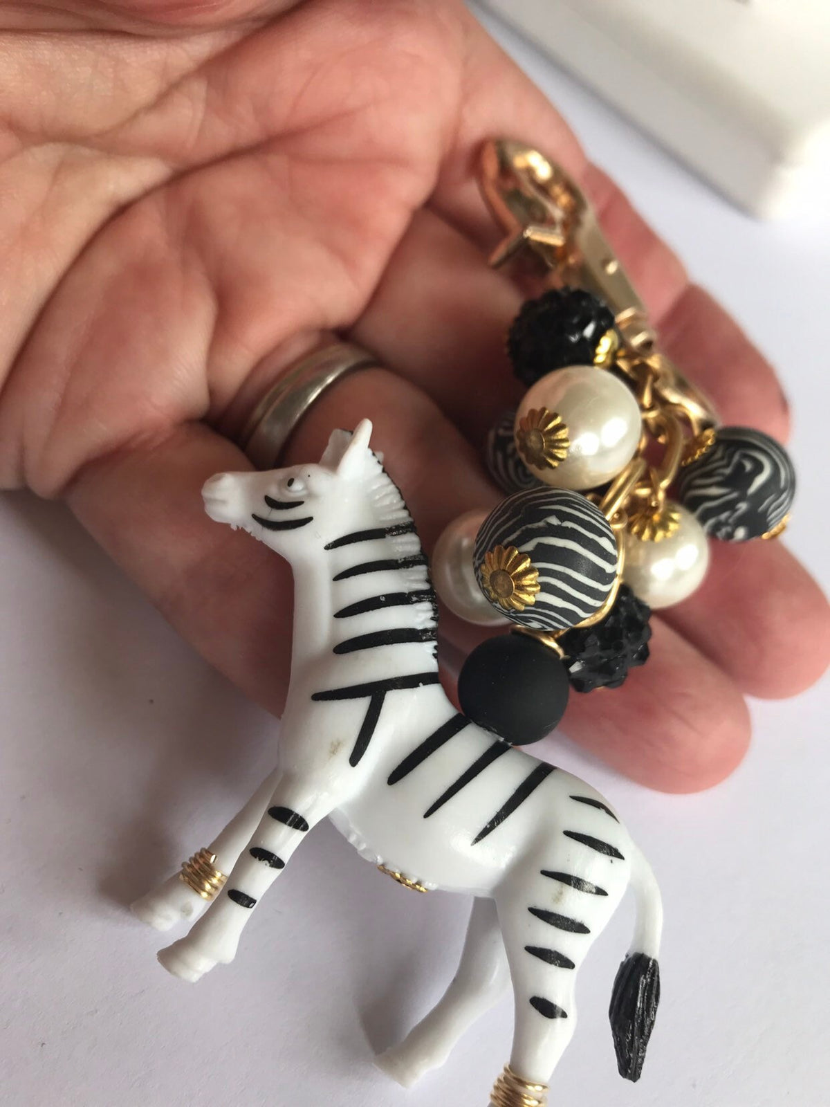 Zebra Bag Charm