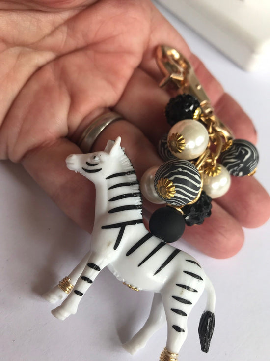 Zebra Bag Charm
