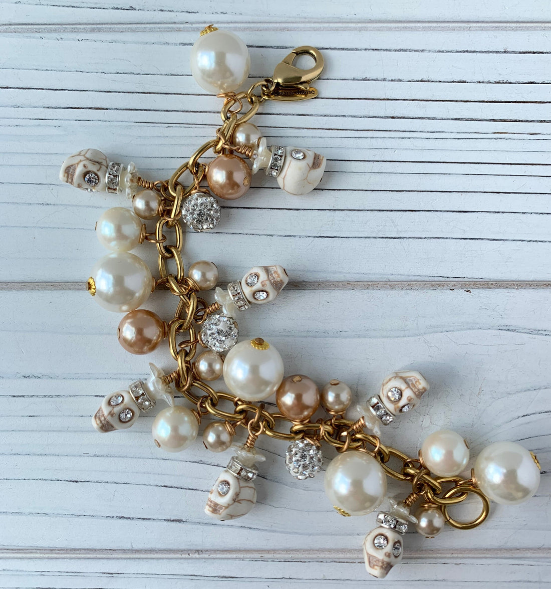 Corpse Bride Skull Charm Bracelet
