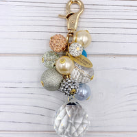 Pastel Beaded Bag Charm