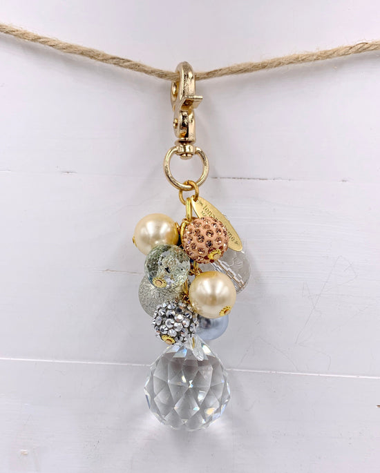 Pastel Beaded Bag Charm