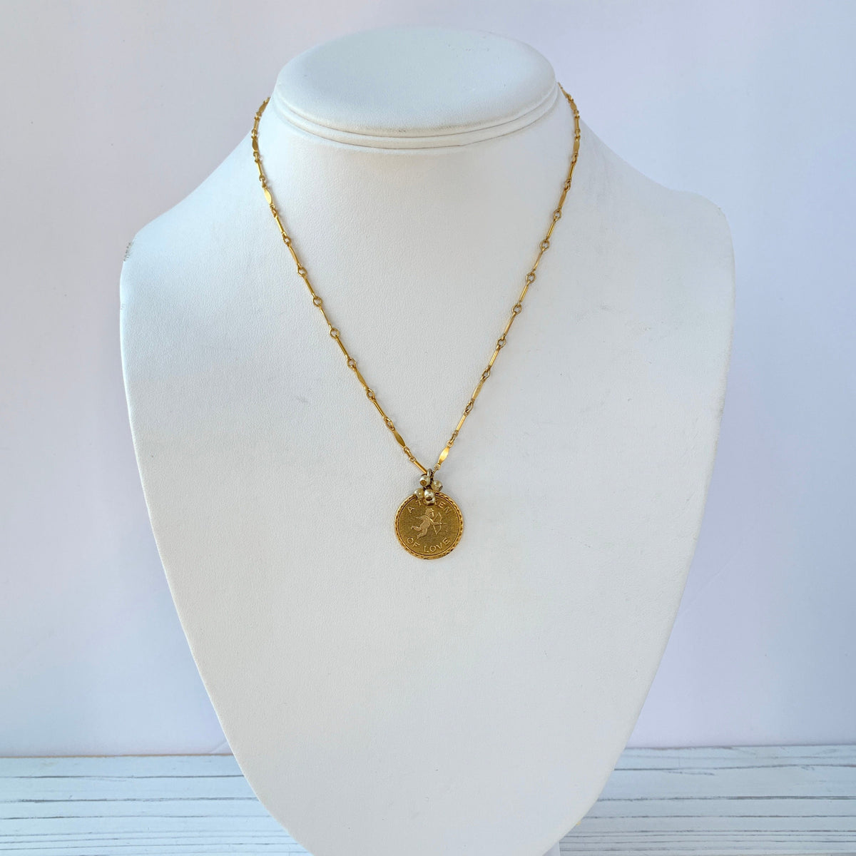 Token of Love Charm Necklace - Choice of Chain Length