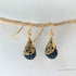 Filigree Bead Cap Rhinestone Earrings - Color Choices