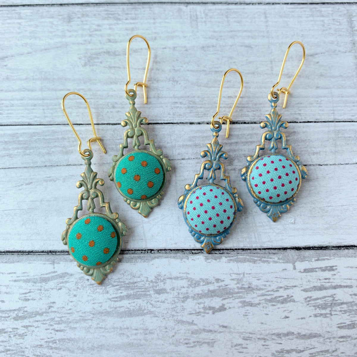 Lenora Dame Polka Dot Earrings - 4 Color Options