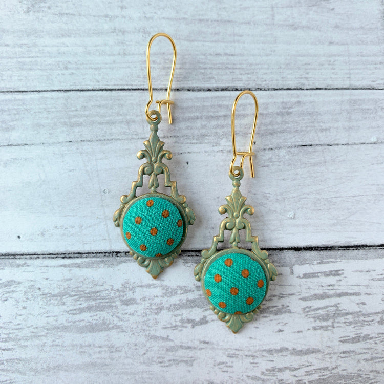 Lenora Dame Polka Dot Earrings - 4 Color Options