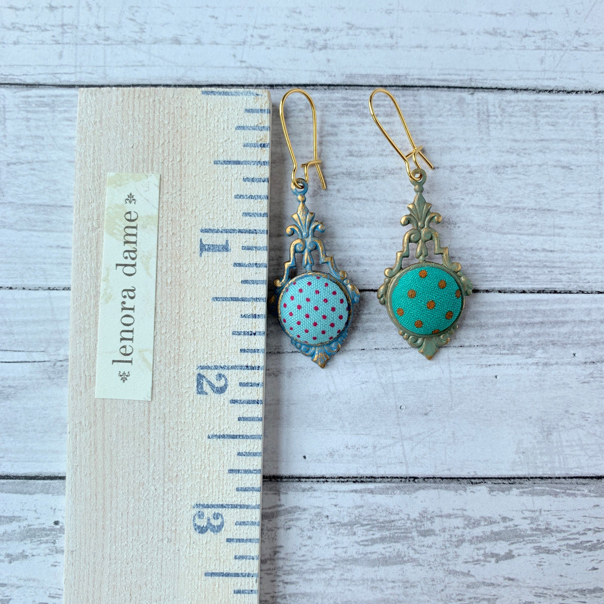 Lenora Dame Polka Dot Earrings - 4 Color Options