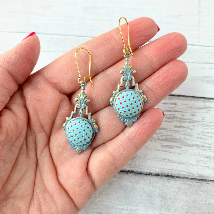 Lenora Dame Polka Dot Earrings - 4 Color Options