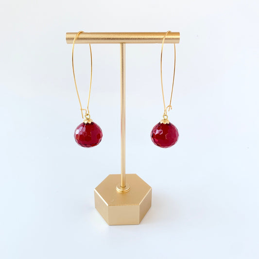 Christmas Bulb Dangle Earrings - 2 Color Choices!