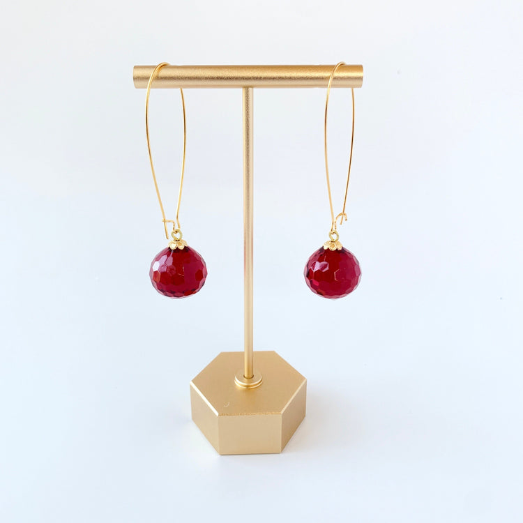 Christmas Bulb Dangle Earrings - 2 Color Choices!