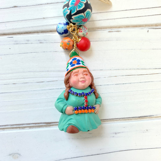 Helene the Garden Gnome Bag Charm