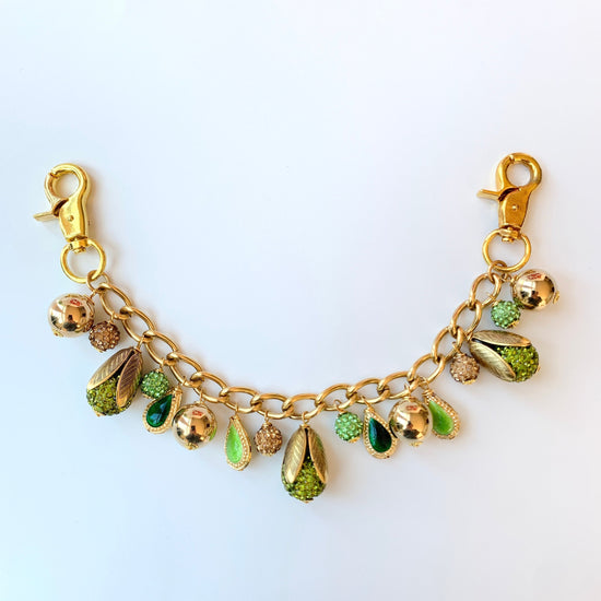 Green Goddess Chain Bag Charm