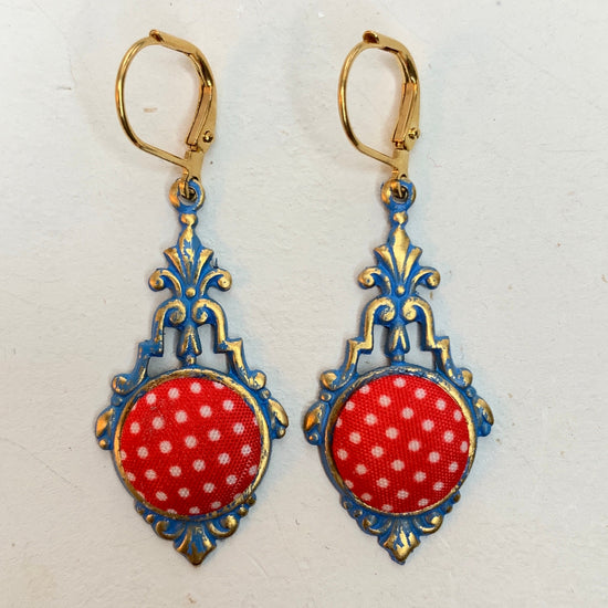 Lenora Dame Polka Dot Earrings - 4 Color Options