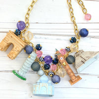 Lenora Dame World Landmarks Charm Necklace