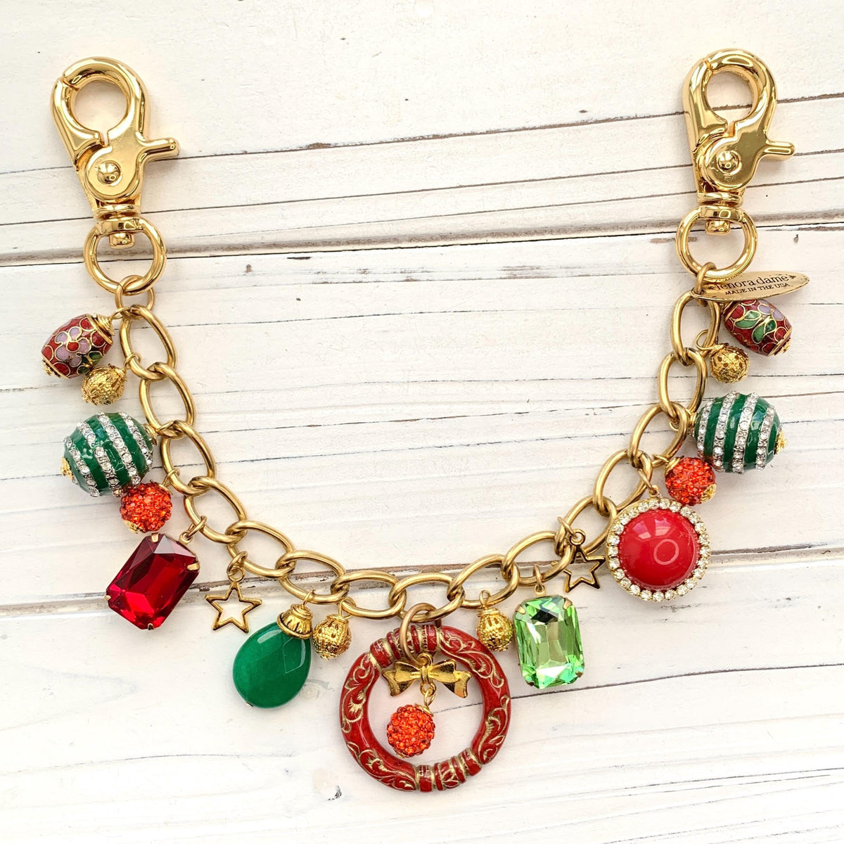 Happy Holidays Chain Bag Charm