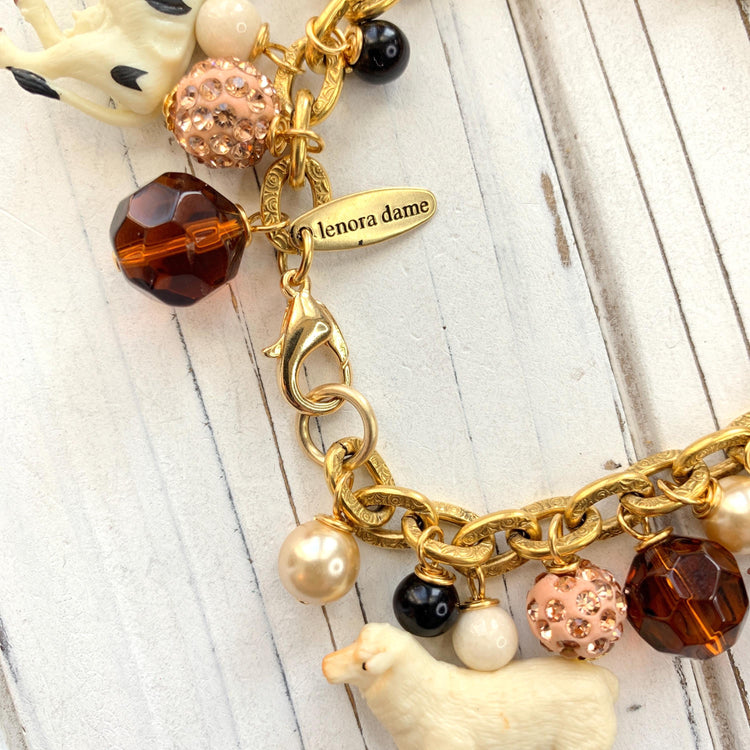 Farm Animal Charm Bracelet