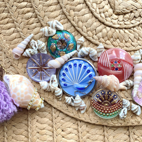 Treasure Chest Straw Clutch Bag - One-of-a-Kind