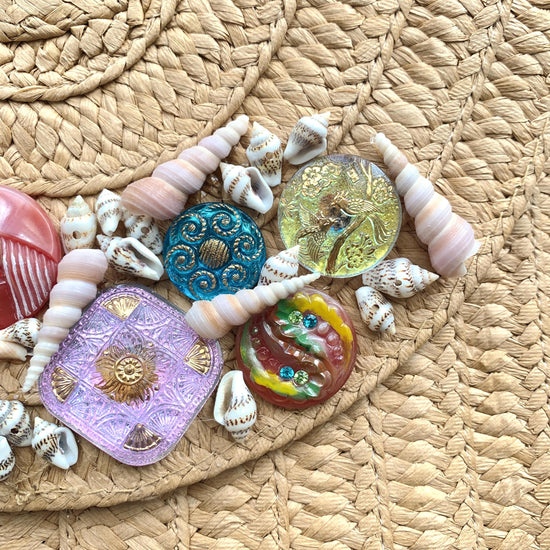 Treasure Chest Straw Clutch Bag - One-of-a-Kind