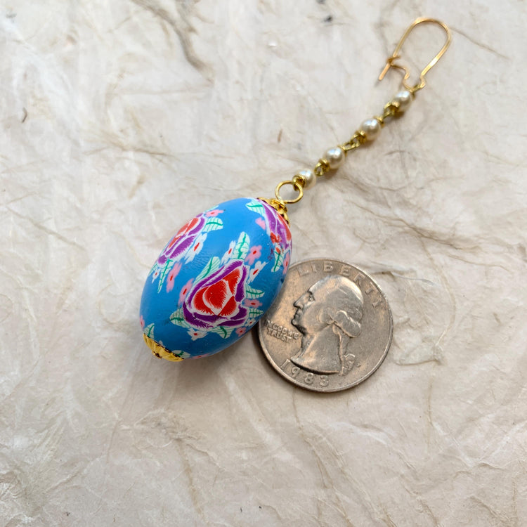 Lenora Dame Easter Egg Earrings - Choice of 3 Colors
