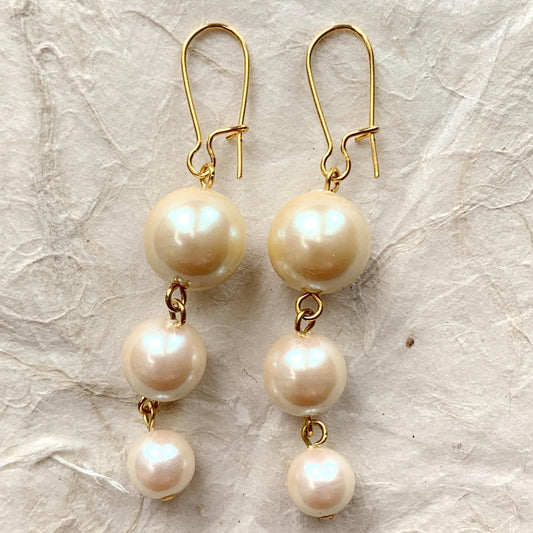 Pearl Bauble Earrings