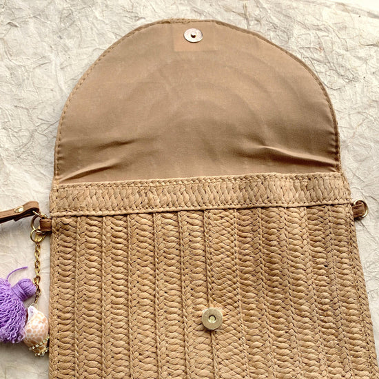 Treasure Chest Straw Clutch Bag - One-of-a-Kind