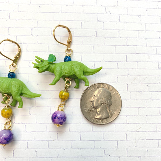 Lenora Dame Mini Dinosaur Earrings