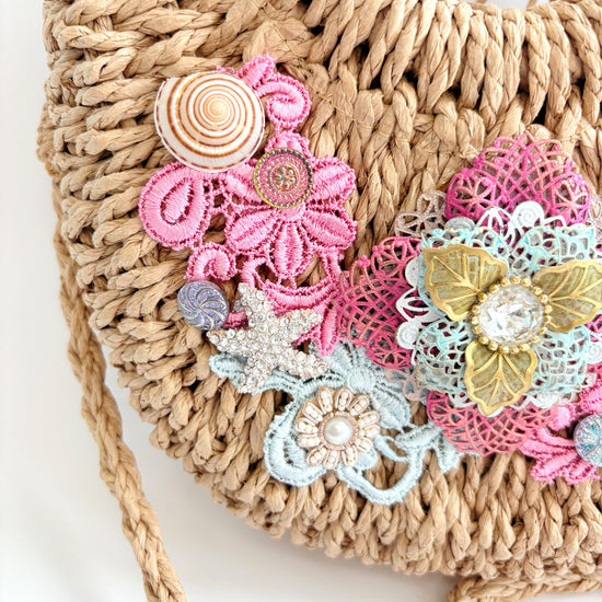 Star Fish Woven Straw Handbag - One-of-a-Kind