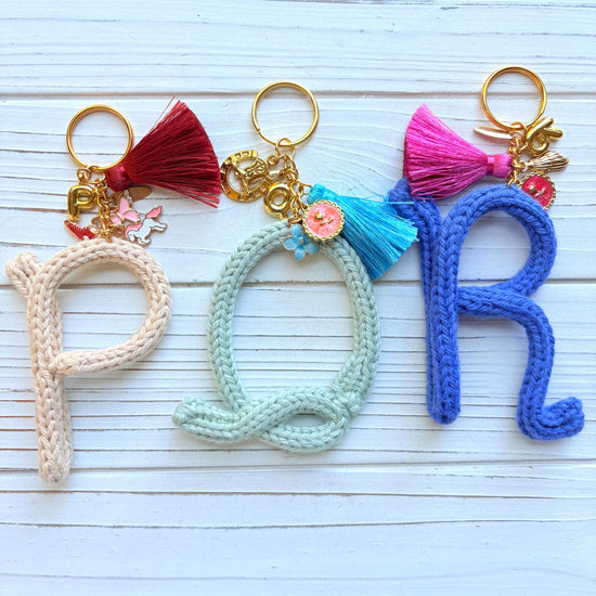 Lenora Dame Crocheted Initial Handbag Charm