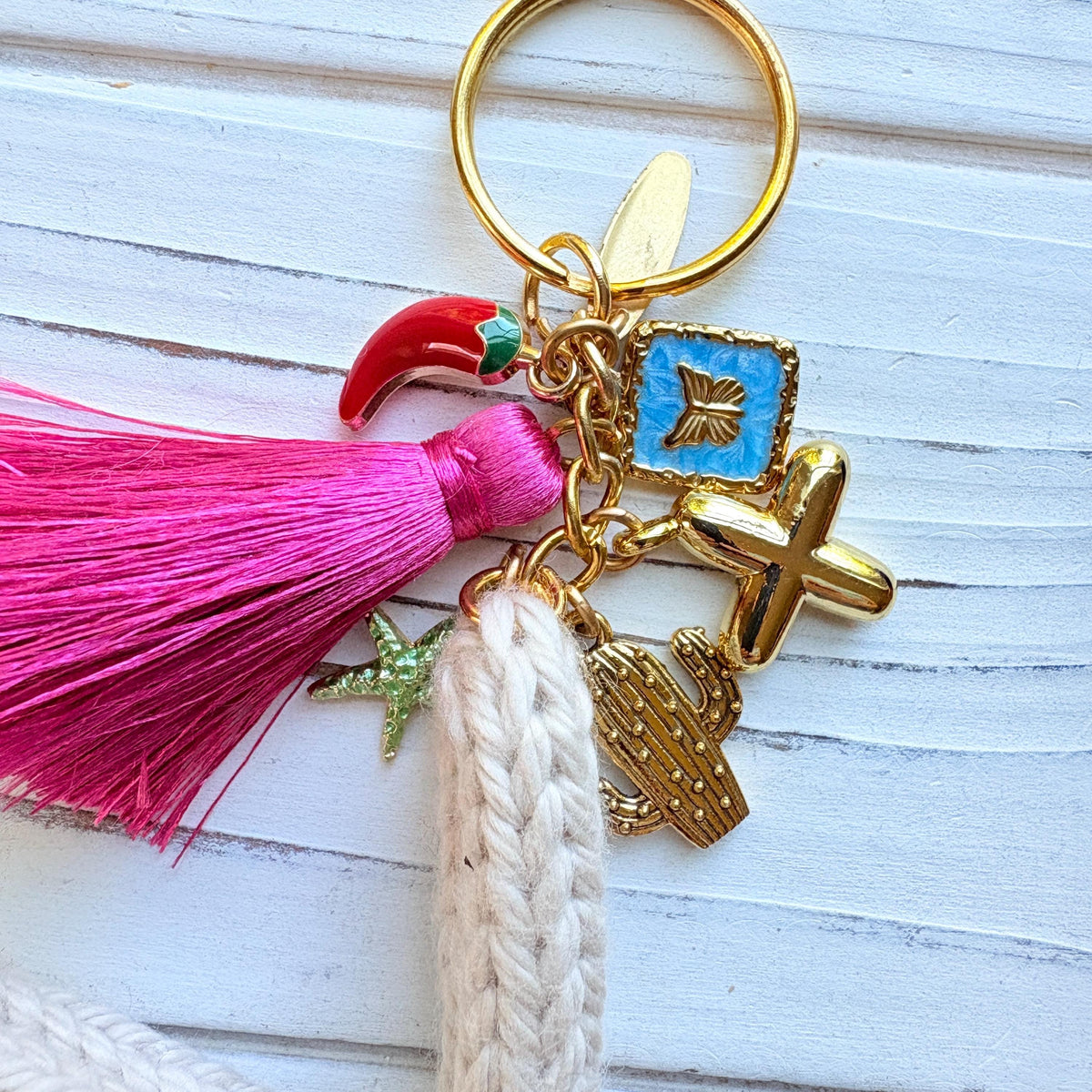 Lenora Dame Crocheted Initial Handbag Charm
