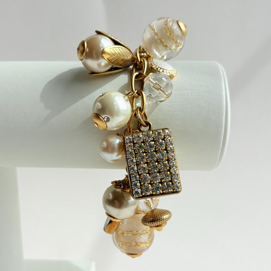 Classic Pearl Bauble Charm Bracelet