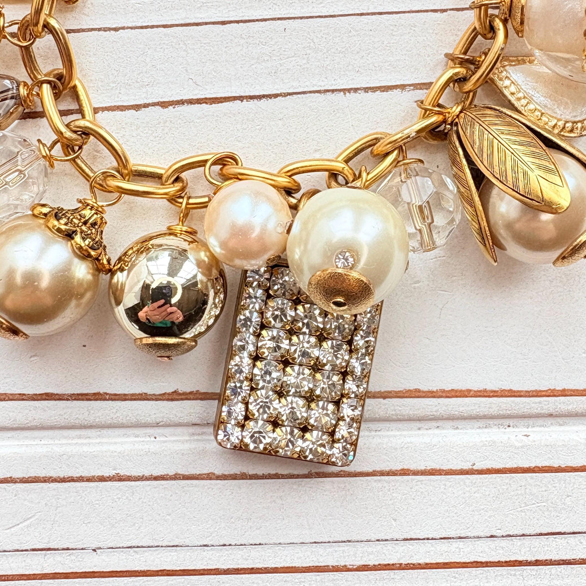 Classic Pearl Bauble Charm Bracelet