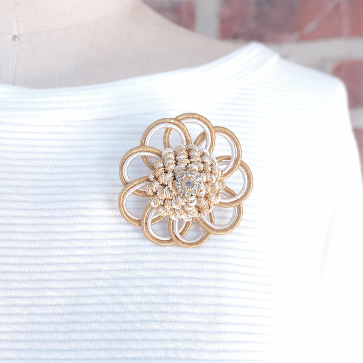 Lenora Dame One-of-a-Kind holiday brooch