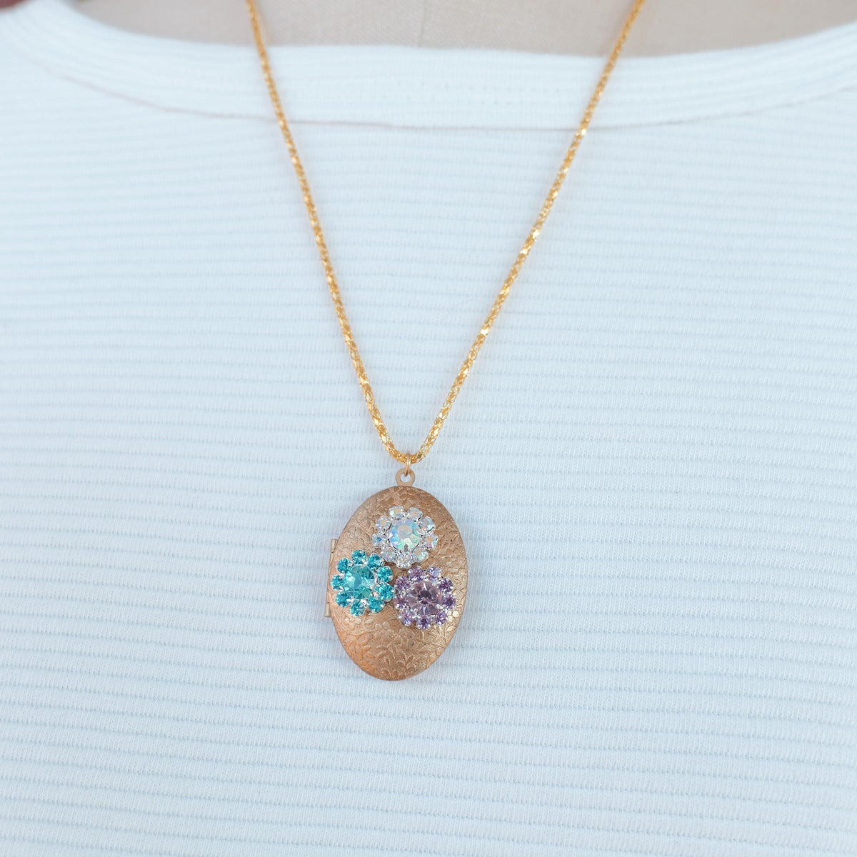 Lenora Dame One-of-a-Kind glitzy holiday Locket