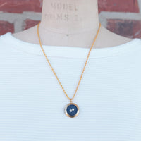 Lenora Dame One-of-a-Kind vintage button Charm locket necklace