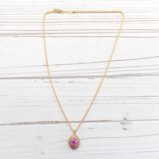 Lenora Dame Raspberry Pinky Locket