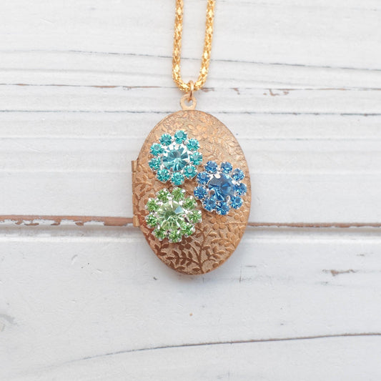 Lenora Dame One-of-a-Kind glitzy holiday Locket