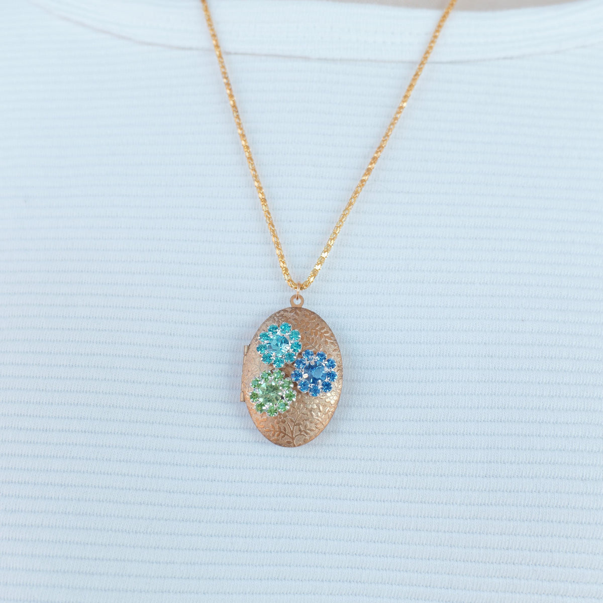 Lenora Dame One-of-a-Kind glitzy holiday Locket