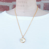 Lenora Dame One-of-a-Kind vintage button Charm locket necklace